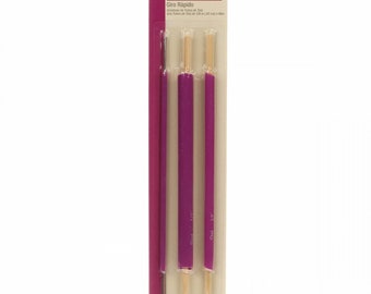 Dritz 796 Quick Turn Fabric Tube Turner, 3 sets of Cylinders & Rods; Great for Turning Bag Handles and more
