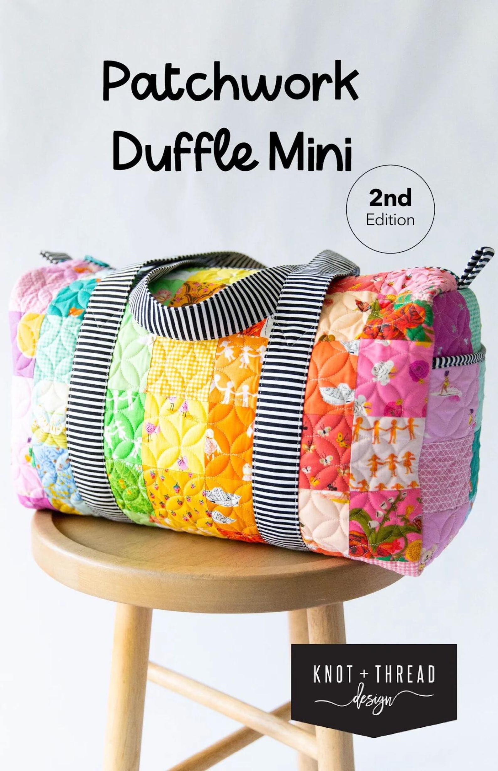 Patchwork Duffle Mini PAPER Pattern by Knot and Thread Designs - Etsy