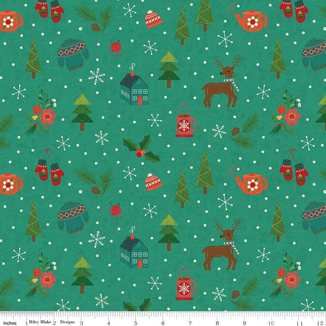 In From the Cold Winter Mix - Teal - by Heather Peterson of Anka's ...
