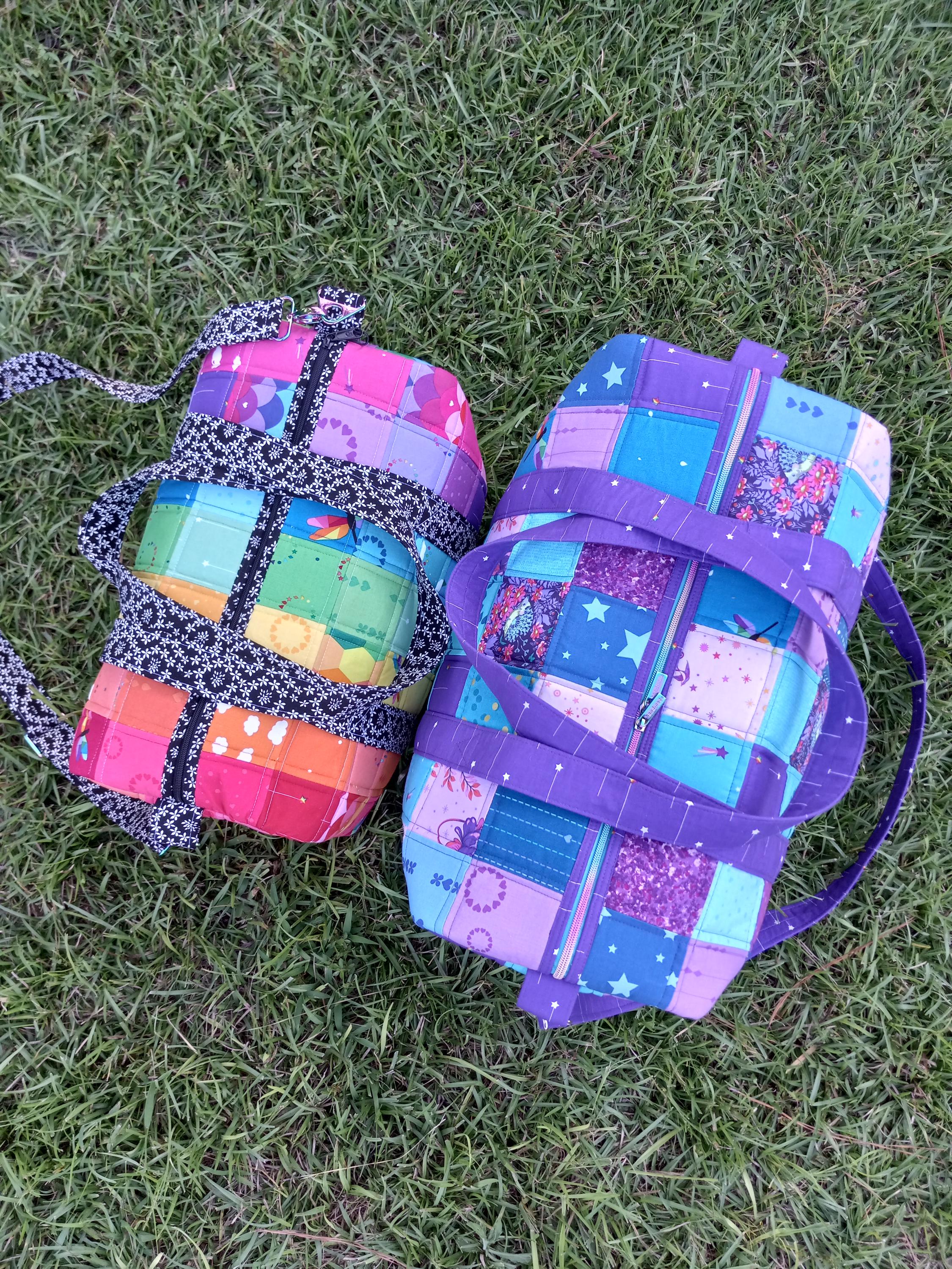 Patchwork Duffle PAPER Pattern by Knot and Thread Designs - Etsy
