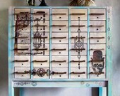 Vintage Steampunk Card Catalog, Vintage Card Catalog, Antique Card Catalog, Library Card Catalog 30 Drawers