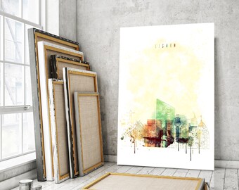 Lissabon Leinwand Etsy