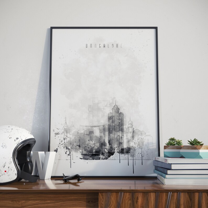 bangalore india watercolor bangalore art bangalore wall decor bangalore wall art bangalore home decor bangalore photo bangalore print