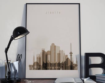 Jakarta Art Jakarta Watercolor Jakarta Wall Art Jakarta Multicolor Jakarta Print Jakarta Wall Decor Jakarta Poster Jakarta Home Decor