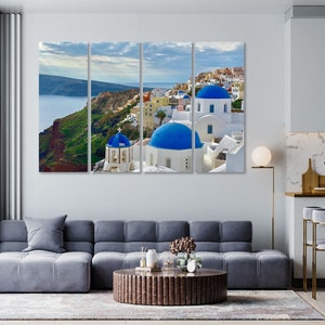 Santorini rocks, Santorini pictures print, Santorini of Greece print art on canvas, Santorini art for wall, Santorini canvas art, Greece art