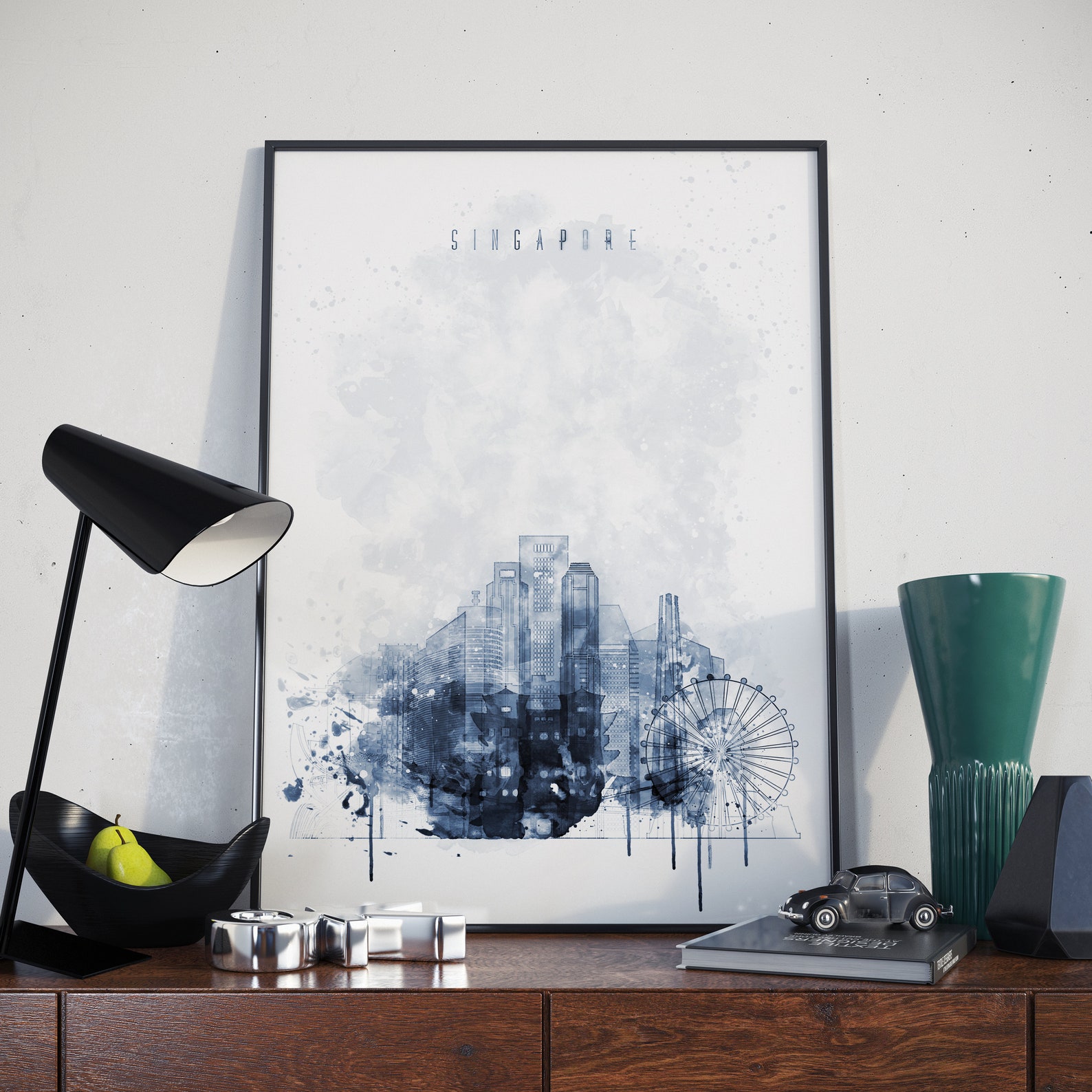 Singapore Art Singapore Wall Art Singapore Wall Decor Etsy