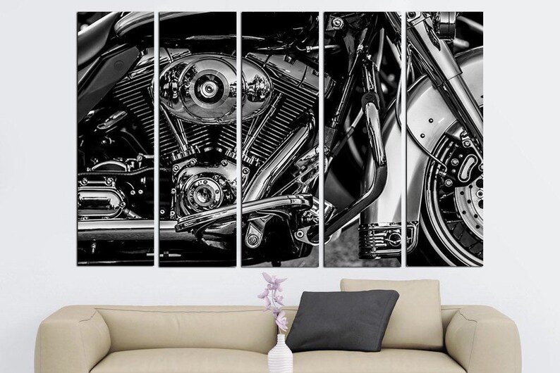 Motorcycle Wall Art Motorcycle Print Motorcycle Wall Decor Etsy