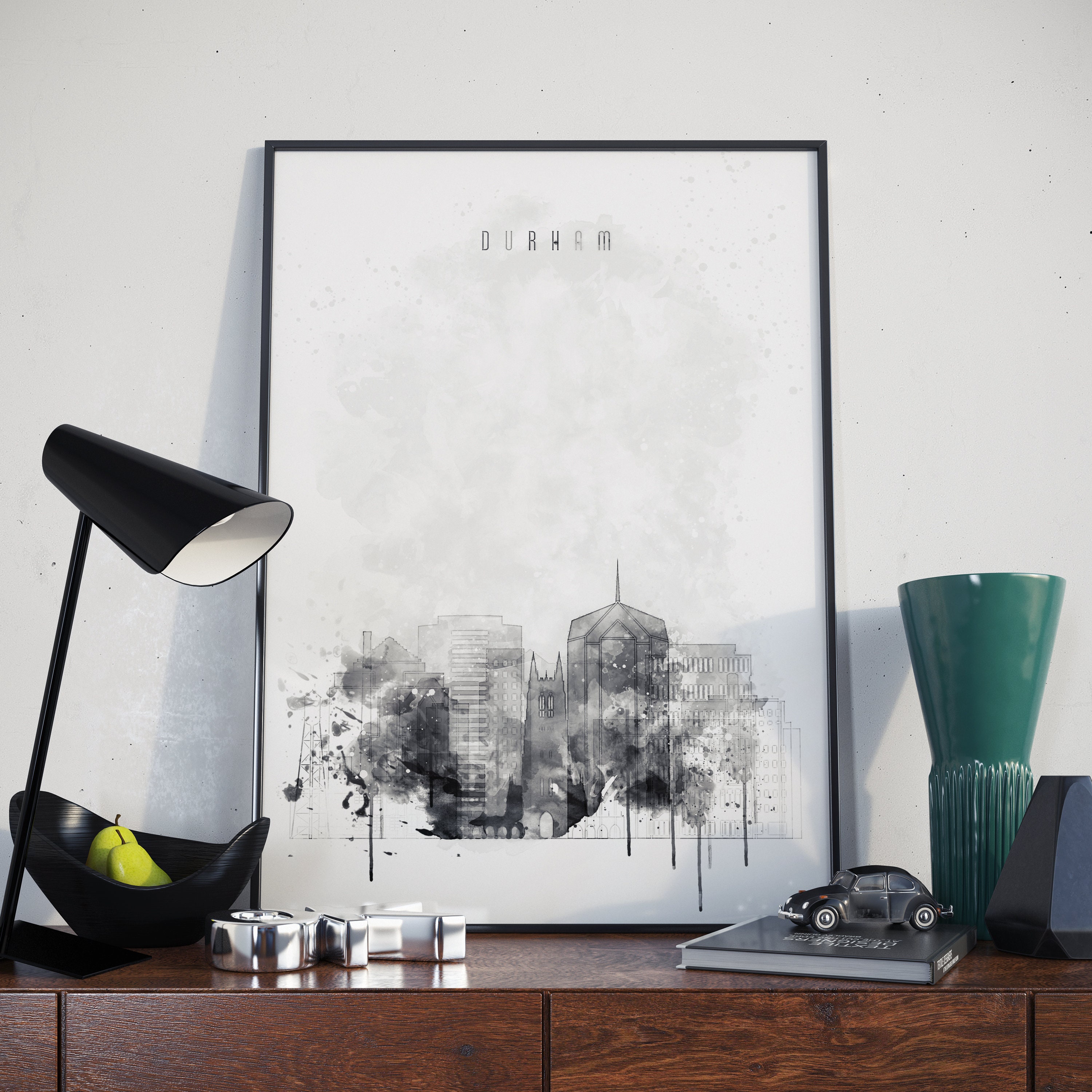 Durham art durham wall decor durham wall art durham home decor Etsy