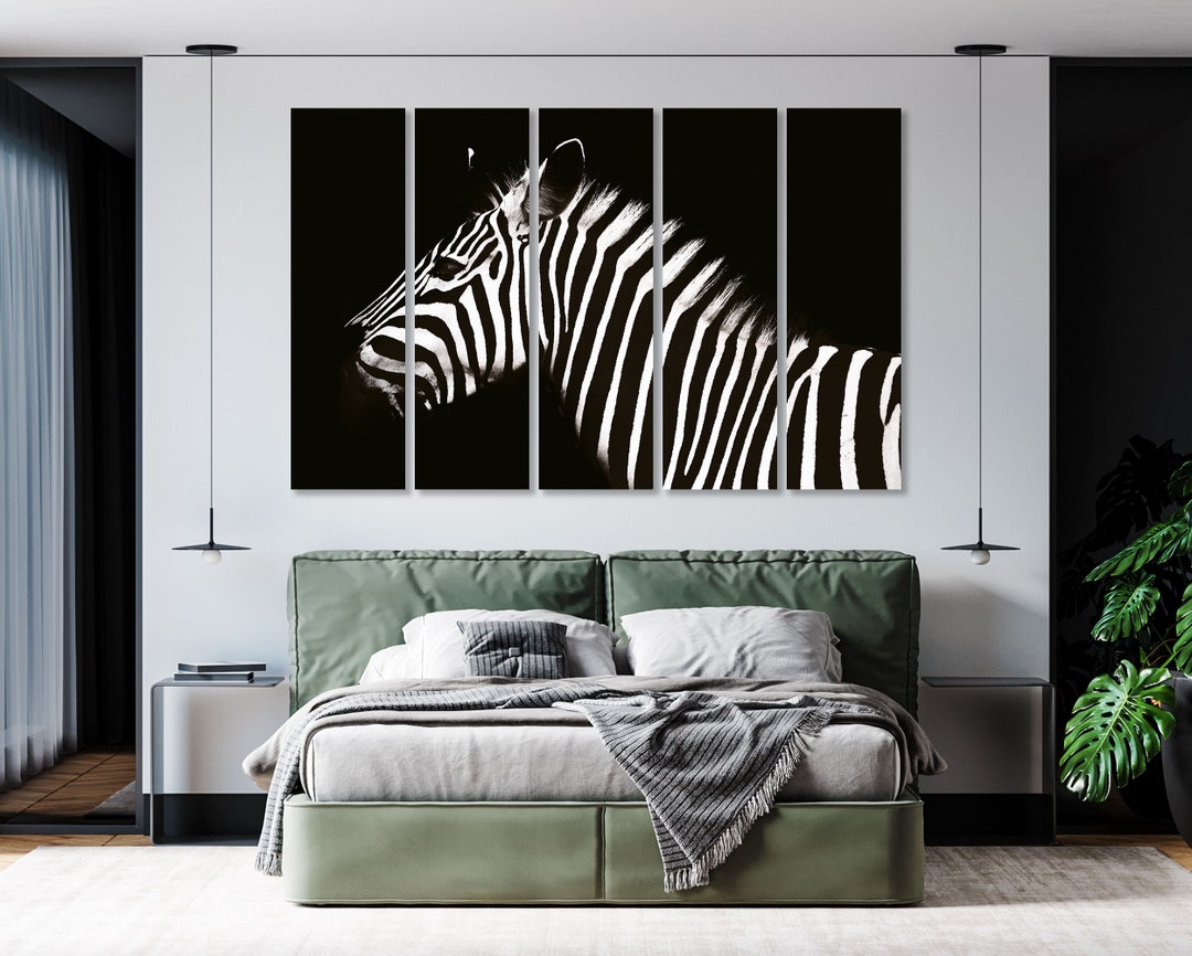 Zebra Picture Print, Zebra Wall Decor, Zebra Modern Art for Wall, Zebra