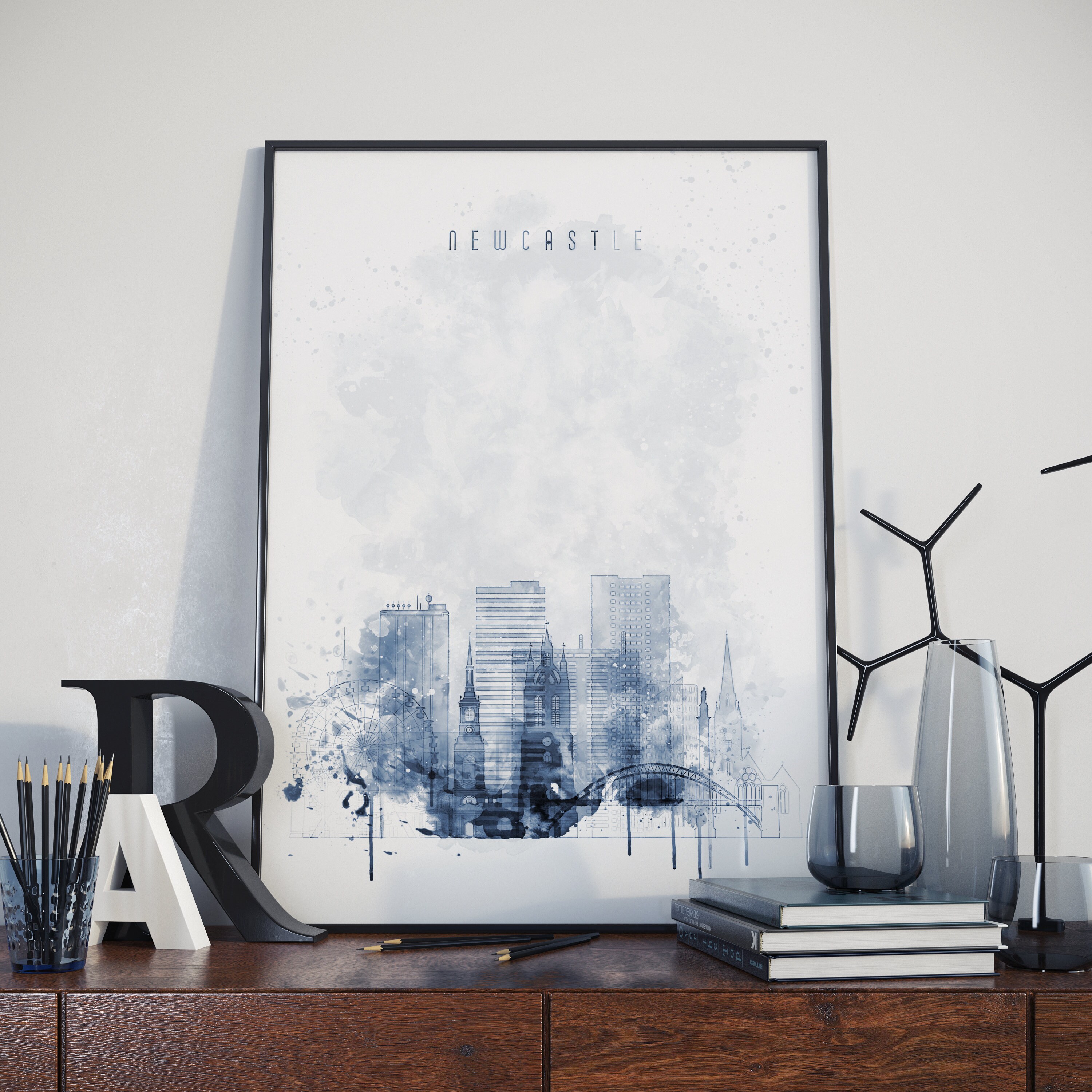 Newcastle Wall Decor Newcastle Wall Art Newcastle Home Decor Etsy