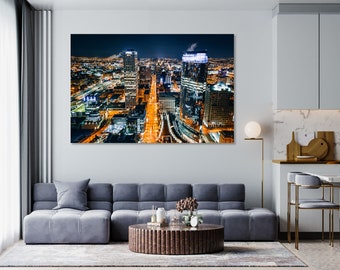 Milwaukee Cityscape Canvas Print, Wisconsin Wall Art