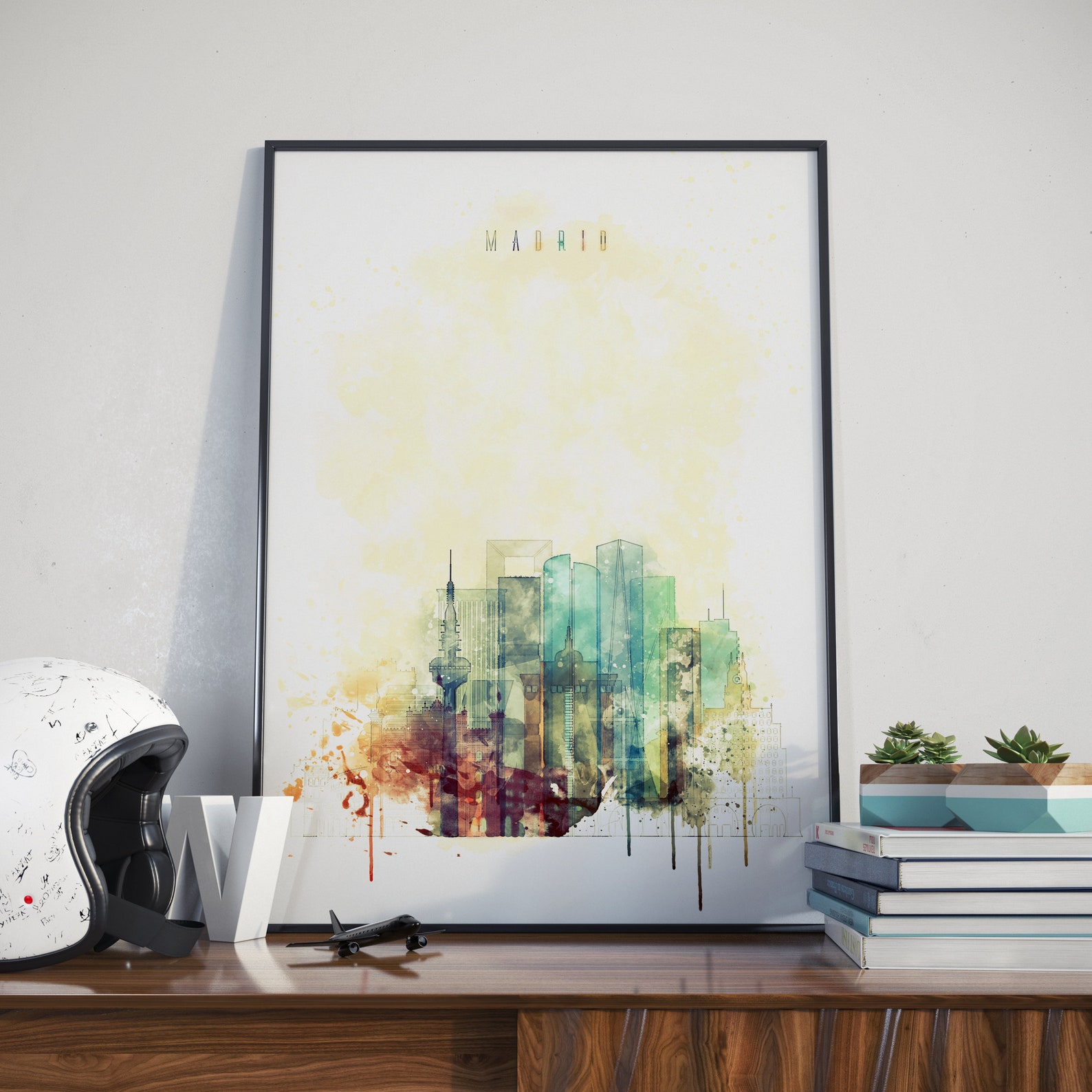 Madrid Wall Decor Madrid Wall Art Madrid Home Decor Madrid Etsy