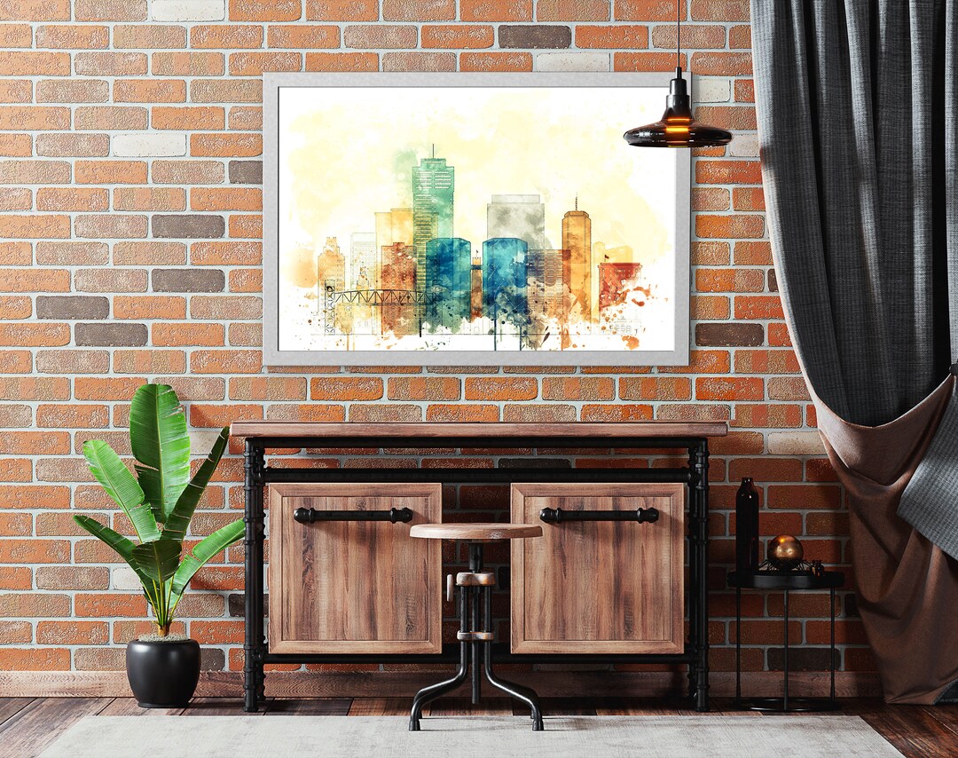 Hamilton Modern Wall Art, Hamilton Watercolor Poster Print, Hamilton