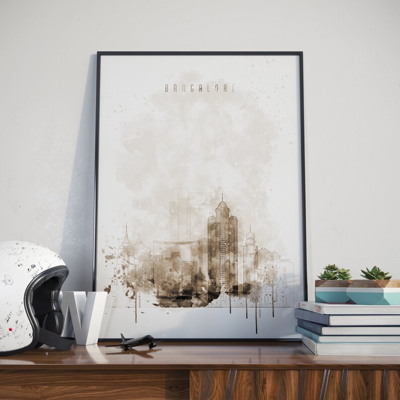 bangalore india watercolor bangalore art bangalore wall decor bangalore wall art bangalore home decor bangalore photo bangalore print