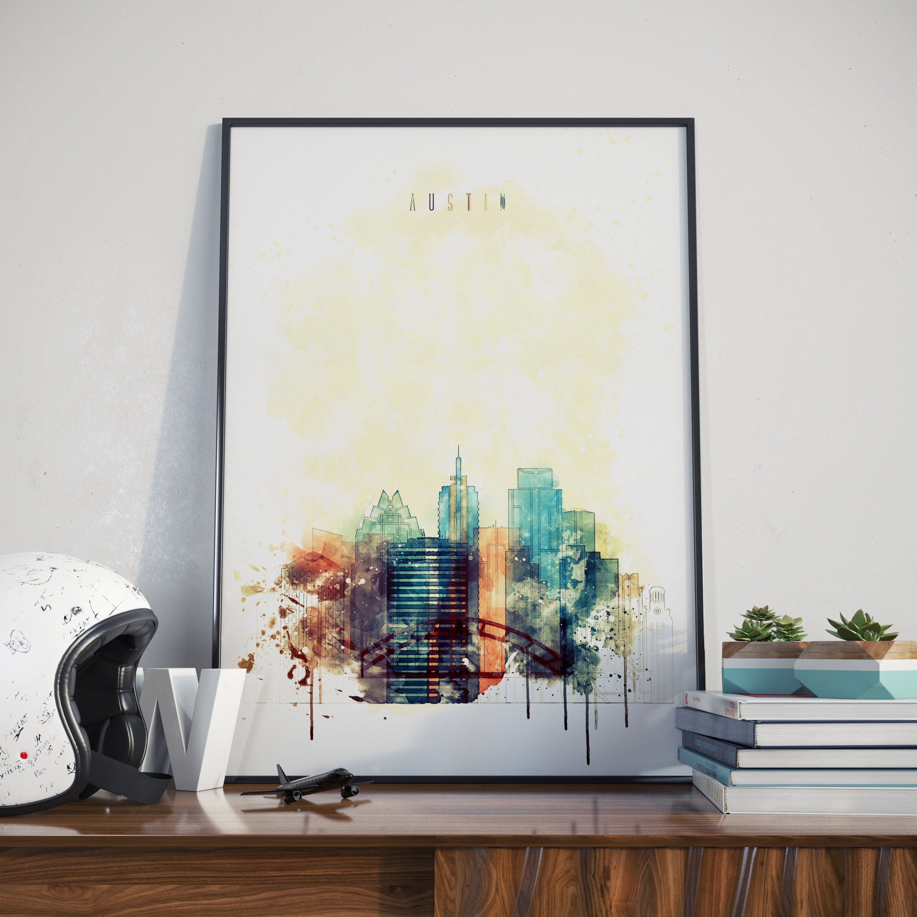 Austin Art Austin Wall Art Austin Wall Decor Austin Home Decor Etsy