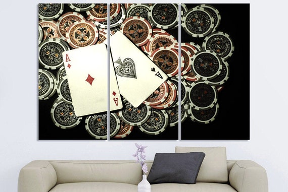 Poker Room Decor Poker Cards Game Room Art Playing Card Art Game Room Wall Art Playing Cards Art Casino Decor Game Room Decor Poker Print