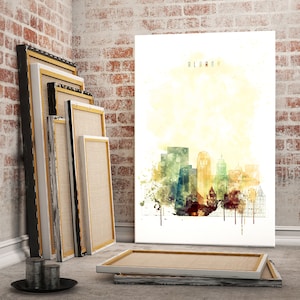 Decoração de parede com pintura criativa contemporânea de Albany, designs de arte de parede de Nova York, decoração de parede de Albany, impressão em aquarela de Albany, tela de Albany
