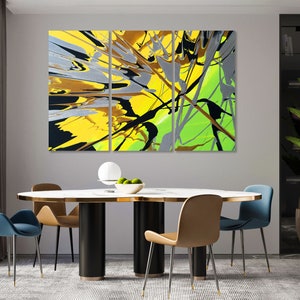 Abstrakte Malerei, Grüner Keilrahmen, abstrakte Malerei, abstrakte Kunst, abstrakte Malerei, Bilder als Deko
