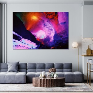 Colorful abstract decor for living room, Abstract art for wall, Large abstract print on canvas, Abstract decor wall, Abstract wall art