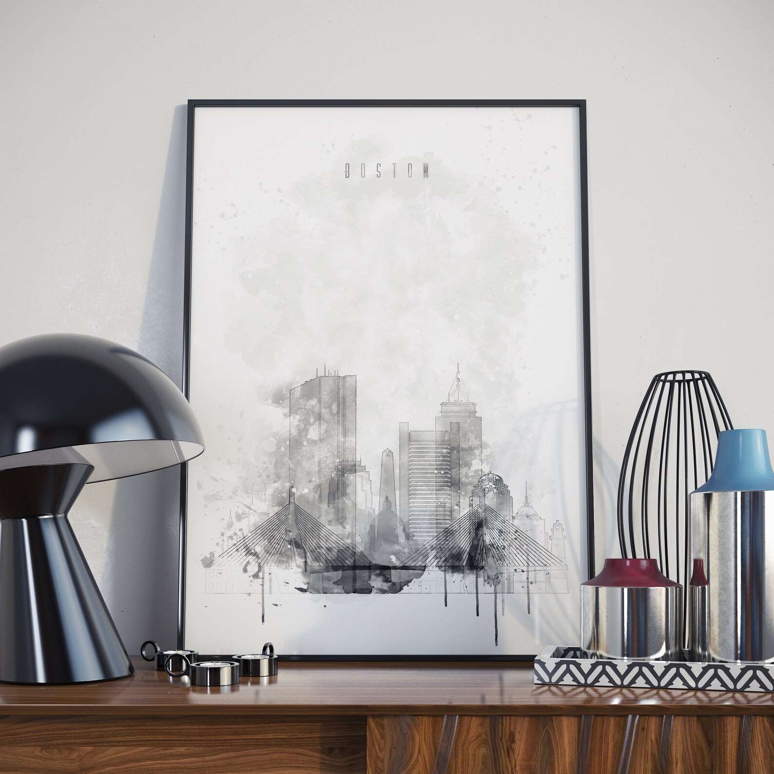 Boston Art Print Boston Wall Art Boston Wall Decor Boston Home Etsy