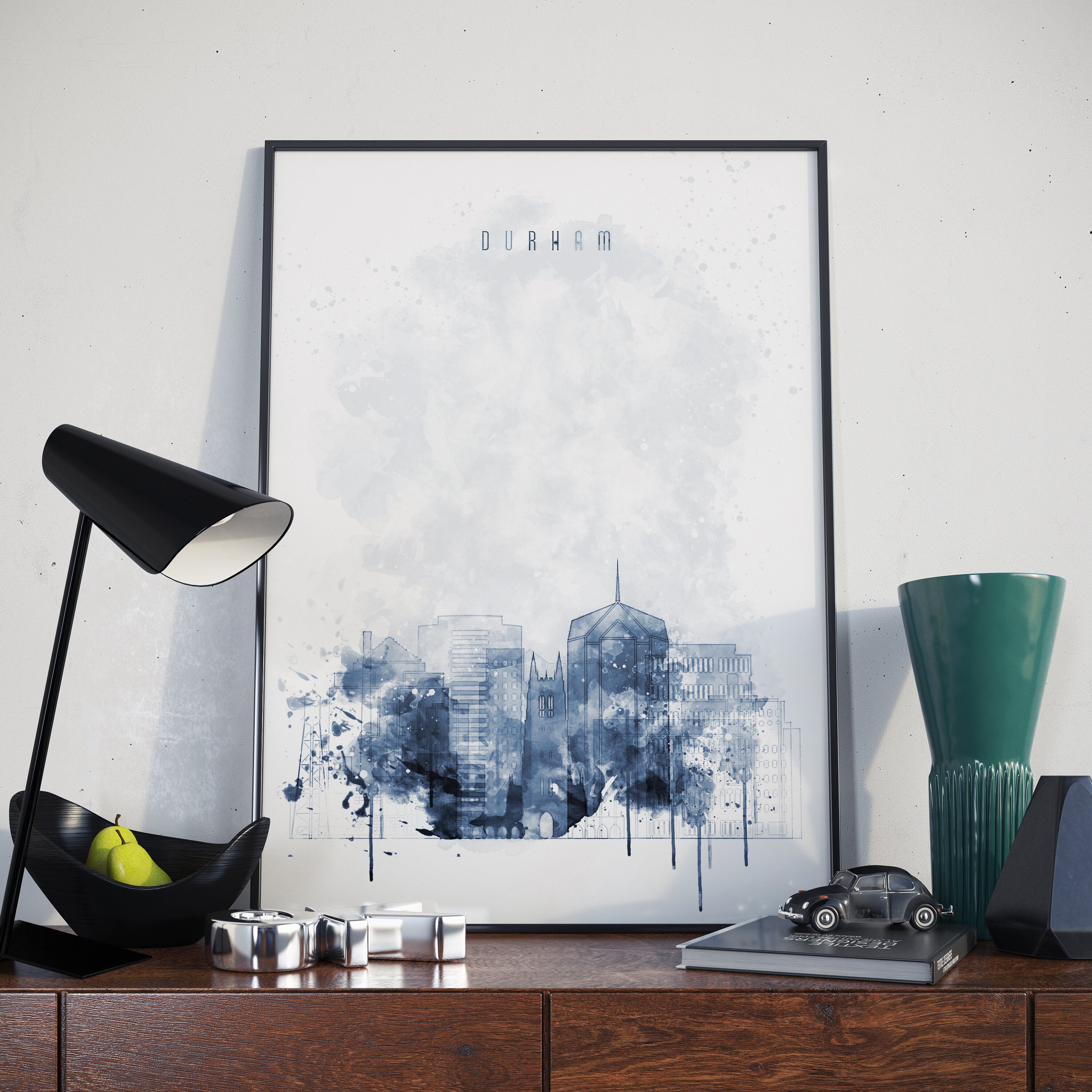 Durham art durham wall decor durham wall art durham home decor Etsy