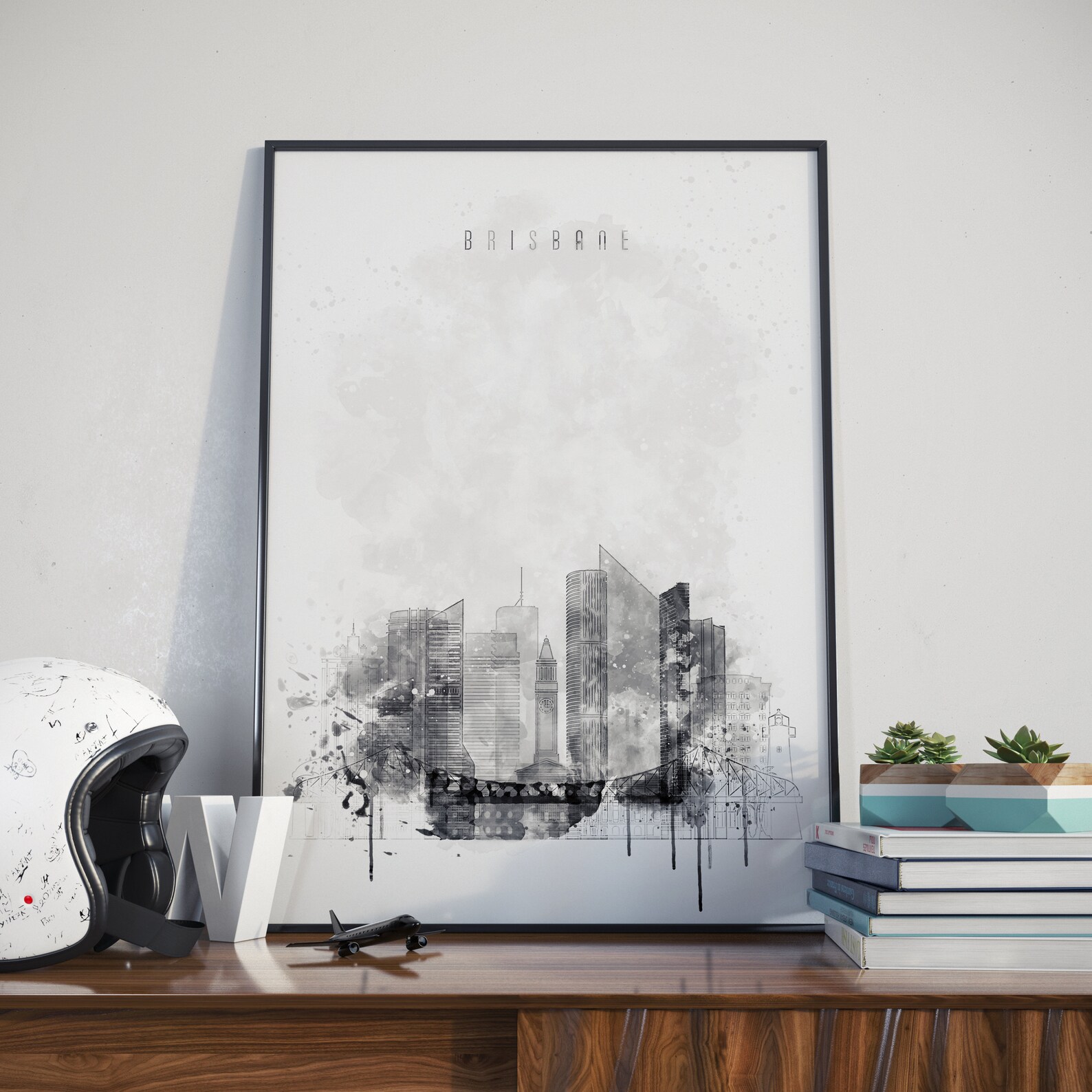 Brisbane Wall Decor Brisbane Wall Art Brisbane Home Decor Etsy