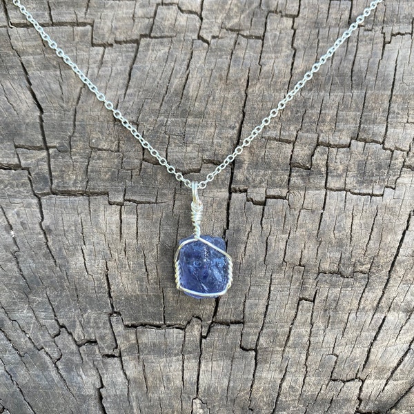 Raw Crystal Necklace Etsy