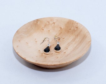 Shallow Bird's Eye Maple Jewelry Bowl [Approx 4x1" Round]