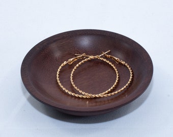 Shallow Katalox Jewelry Bowl-Roman Ogee [Approx 4x1" Round]