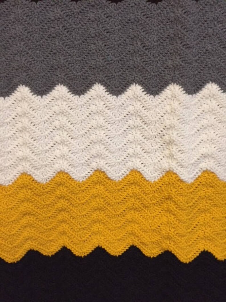 Modern Farmhouse Crochet Colorblock Afghan - Etsy