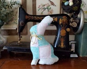 Vintage Quilt Farmhouse Bunny