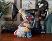 Vintage Quilt Farmhouse Bunny