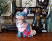 Vintage Quilt Farmhouse Bunny
