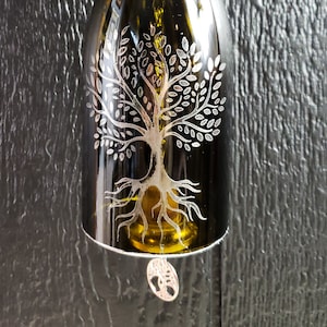 Silver Tree Of Life Wind Chime | Symbol of Strength and Beauty, and Represents Our Personal Growth, Uniqueness, and Individual Beauty