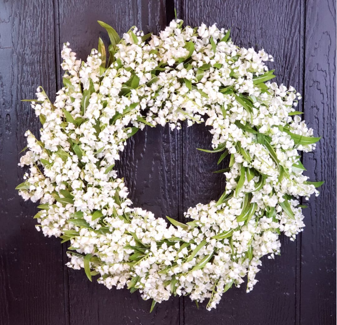 Silk Lily of the Valley Spring Wreath Lily of the Valley Wedding Wreath