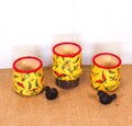 HOT HOT Chili Pepper 3 Piece Up-cycle Jar LED Votive Candle Set | Fiesta Flameless Candle Set | Fiesta Decor