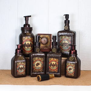 Doctor Kelloggz Bats Blood Apothecary Hand Soap Dispenser | Up-cycled Disaronno Amaretto Bottle | Unique Gift | One of a Kind
