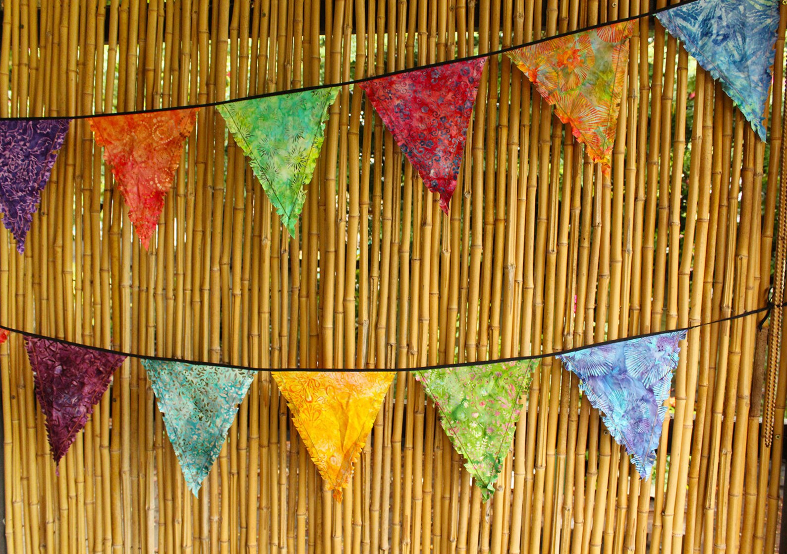 Colourful Boho Batik Bunting Flags Party Bunting Hippy Etsy