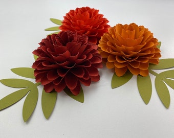 Mini Marigold Template Paper Flower Small/Medium/Large PNG SVG DXF Studio3 Wedding Party Birthday Decor