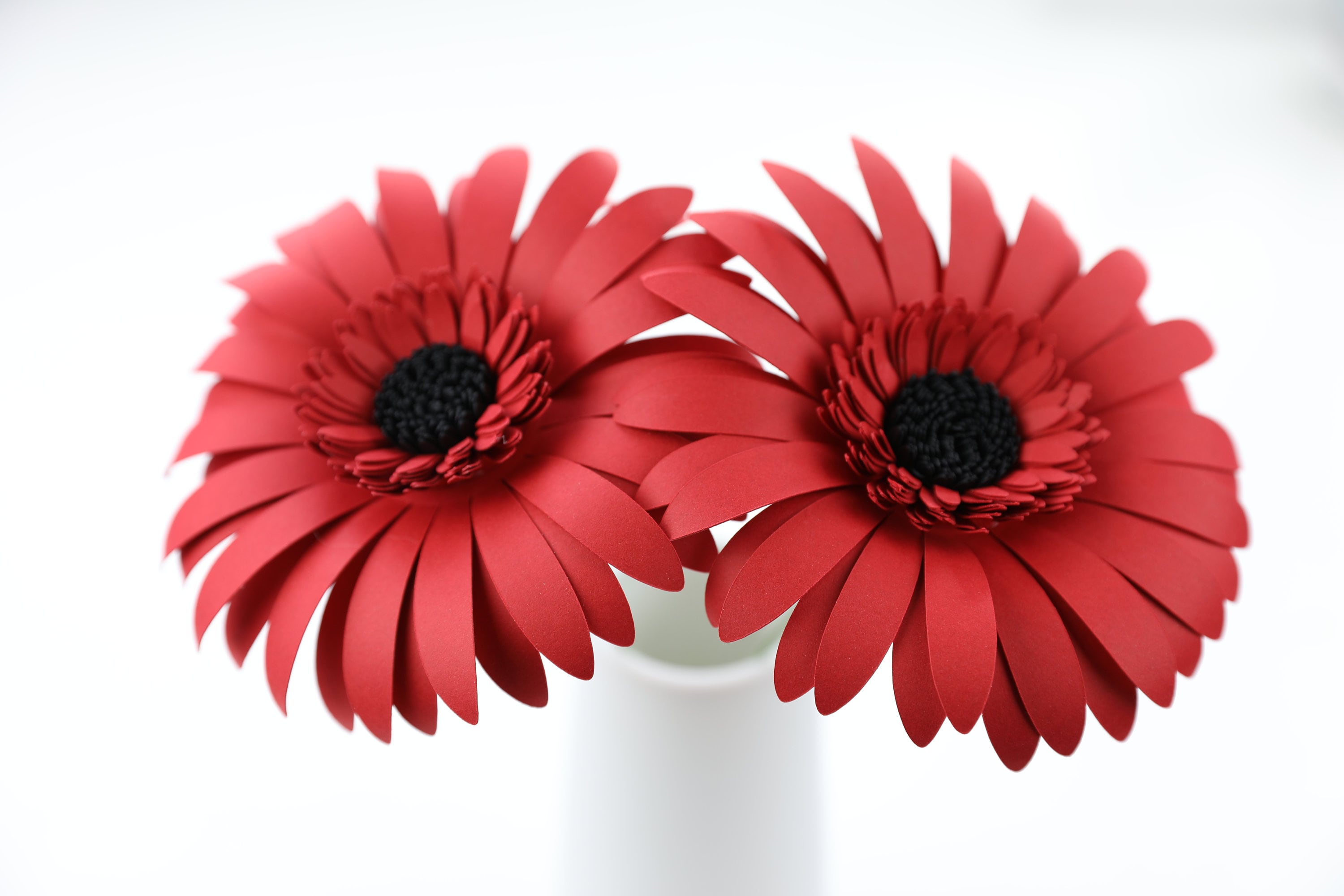 Mini Gerbera Daisy Template Paper Flower Small/Medium/Large PNG SVG DXF Studio3 Wedding Party Birthday Decor Bestseller