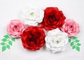 Small / Medium / Large / Paper Flower  Rose Template #1 PDF SVG DXF Png Pdf Studio3 Wedding Party Birthday Decor