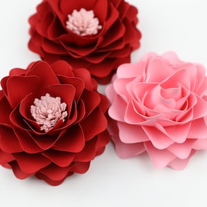 Mini Template #13 Paper Flower Small/Medium/Large PNG SVG DXF Studio3 Wedding Party Birthday Decor