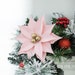 Mini Paper Poinsettia Template PDF PNG SVG Cricut &amp; Silhouette Compatible Handmade Christmas ...