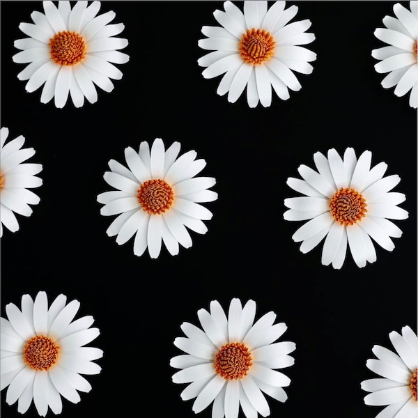 Mini Daisy Template Paper Flower Small/Medium/Large PNG SVG DXF Studio3 Wedding Party Birthday Decor Bestseller