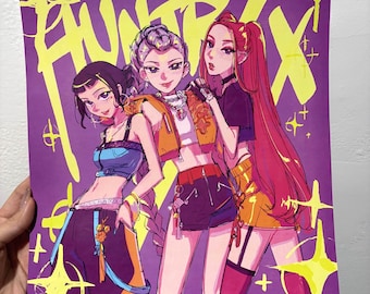 ポスター：「ゴールデン」K-POPデーモンハンター - Etsy 日本