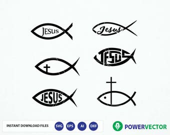 Download Jesus Fish Clipart Etsy
