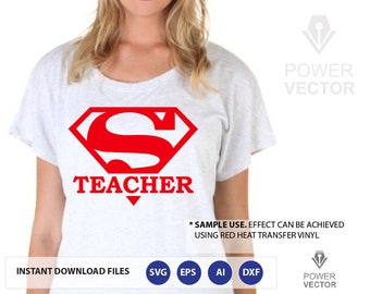 Download Superhero Teacher Svg Etsy