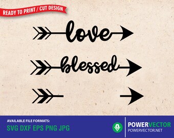 Download Arrow Words Svg Etsy