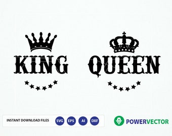 Crowns Svg Svg Princess Prince King Queen Cut Files Rown Etsy