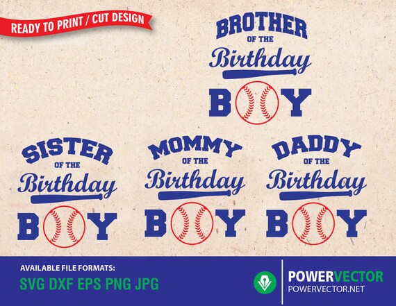 Download Birthday Boy Family Shirts Svg Birthday Cut Files Brother Etsy